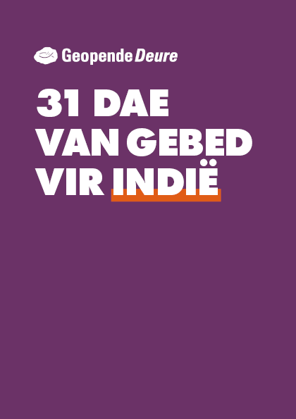 Voorblad - 31 Dae van gebed vir Indie